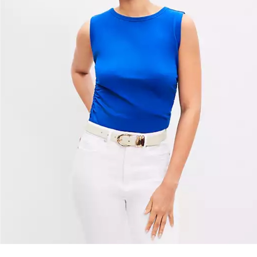 LOFT Ruched Tank Top